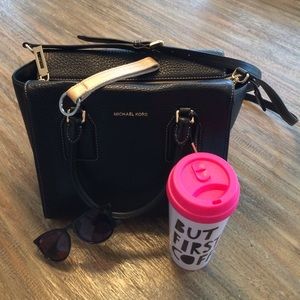 American Apparel Gold Leather Keychain