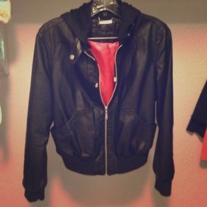 Black and pink jacket