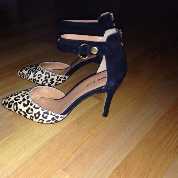 Nine West Calf Hair ankle pumps