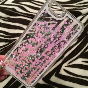 Falling Heart/Glitter IPhone 6 Case