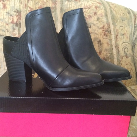 Black mule booties