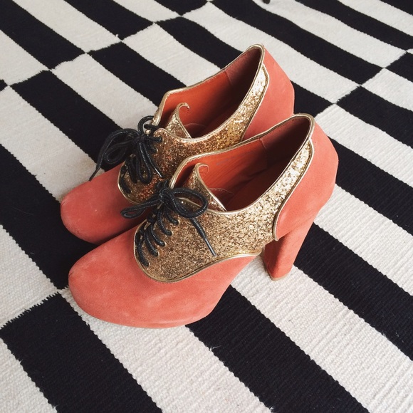 ✖️SOLD✖️Kimchi Blue Glitter Oxford Heels - Picture 2 of 4