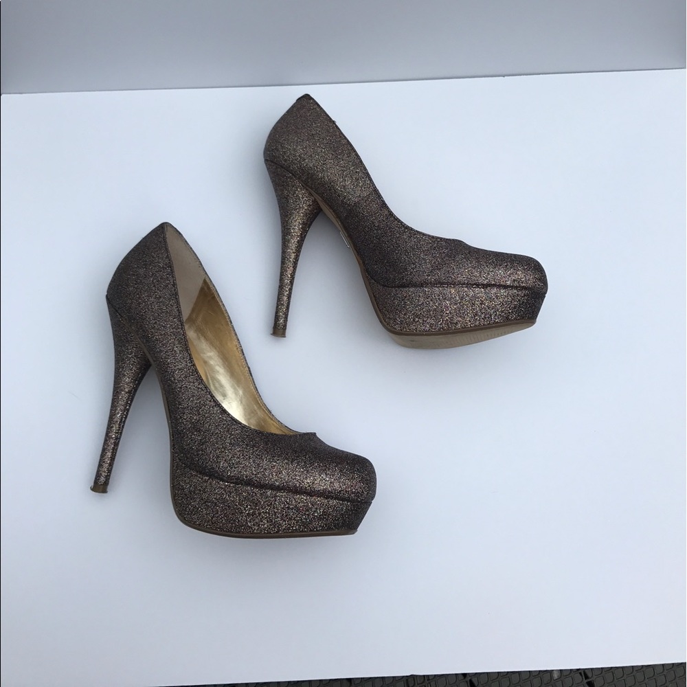 Rainbow Glitter Platform Heels EUC - Picture 5 of 8