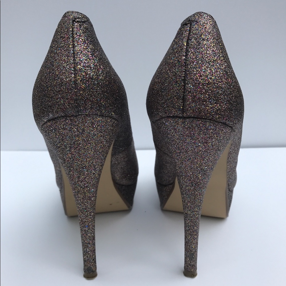 Rainbow Glitter Platform Heels EUC - Picture 6 of 8