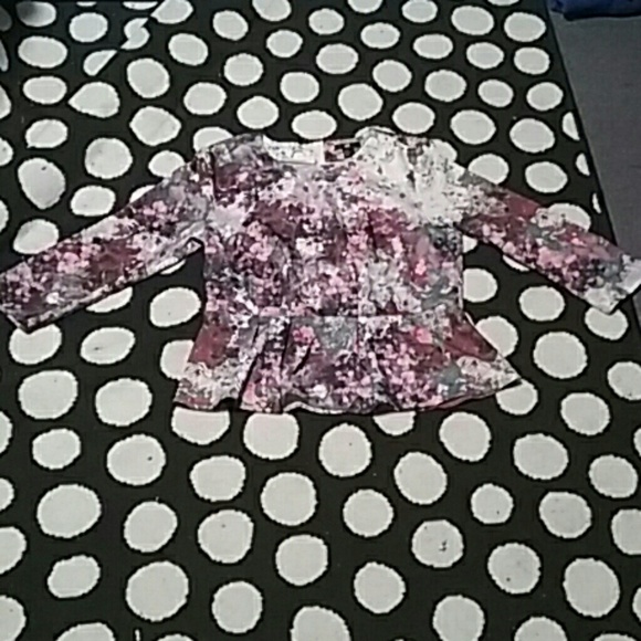 High low top lace tank top peplum blouse - Picture 4 of 4