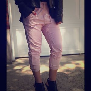 Blush jogger pants