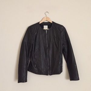 LIKE NEW Faux Leather Moto from Silence + Noise