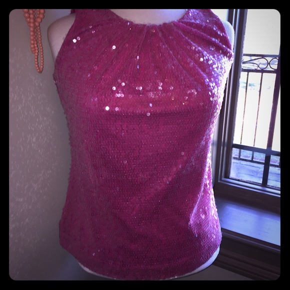 Calvin Klein sequin party top
