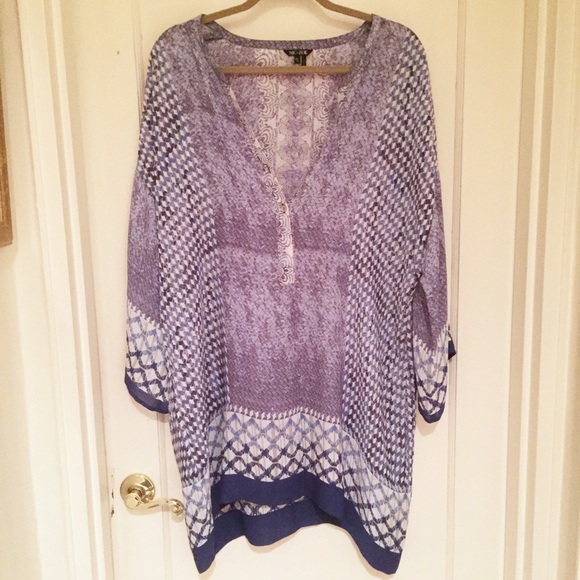 Nic & Zoe  Tops - NWOT Nic & Zoe Silk Caftan Tunic / Dress