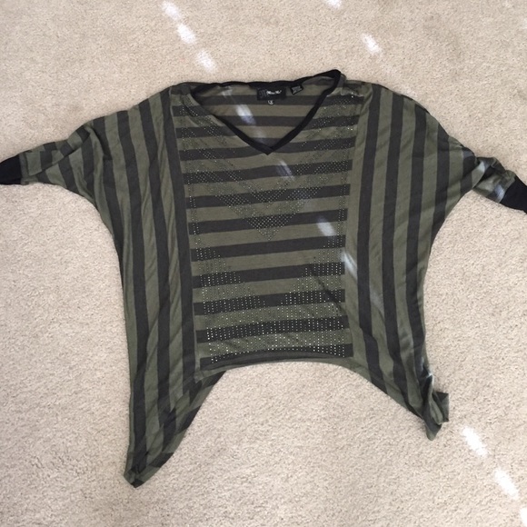 Miss Me Olive Green Blouse