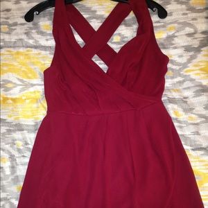 Maroon Red Dress