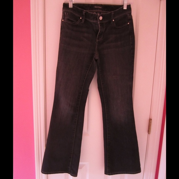 WHBM Black Denim Jeans Flare Size 0S