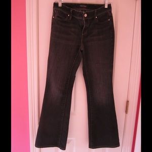 WHBM Black Denim Jeans Flare Size 0S
