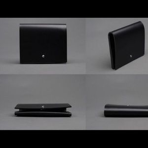 Leather wallet for cards and cash