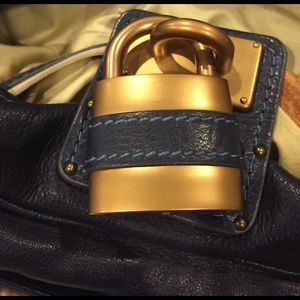 Chloe paddington navy blue satchel