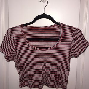 AA Baby Rib Crop T Size S