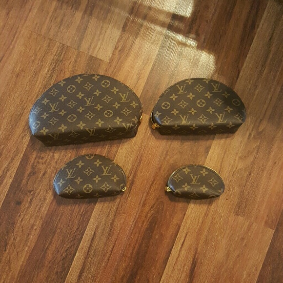 4 pc cosmetic bag set