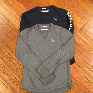 2 Boys Abercrombie long sleeve shirts