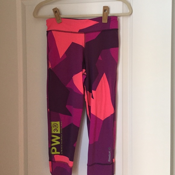 Reebok multi color workout crops