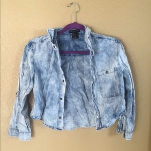 Love culture denim crop