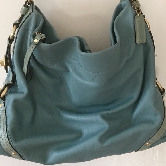 Coach Teal Blue Shoulder Bag
