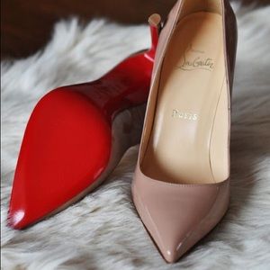 CL nude red bottom heels