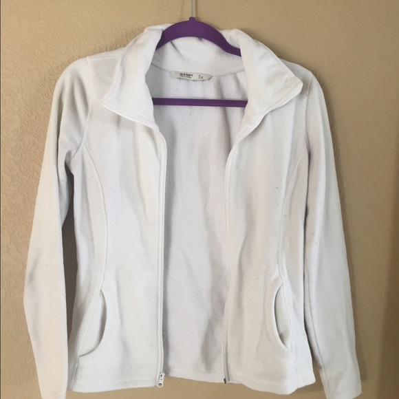 Cream Fleece Zip-Up