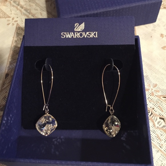 Swarovski clear earrings