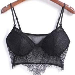 ‼️SOLD‼️NWT black Lacey bralette