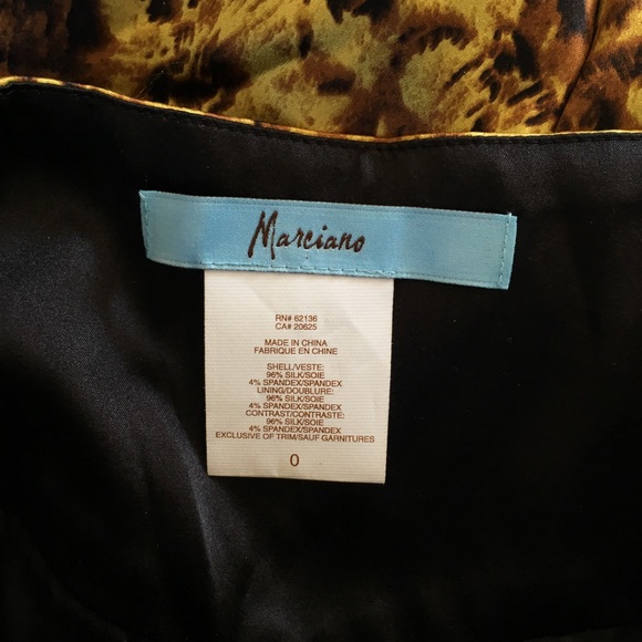 Marciano satin gold printed skirt body on - Picture 4 of 4