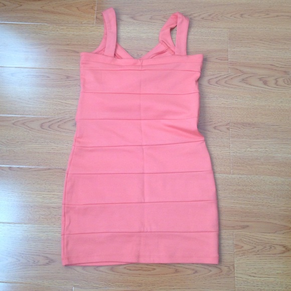 Salmon Pink Night Dress - Picture 2 of 4