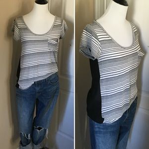 Tilly's High Low Sheer Back Cut Out  T-Shirt