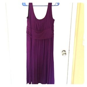Purple cotton dress.
