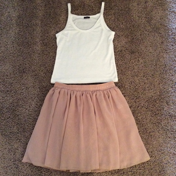 🚫🚫 AA Chiffon Shirred Waist Skirt - Picture 3 of 4