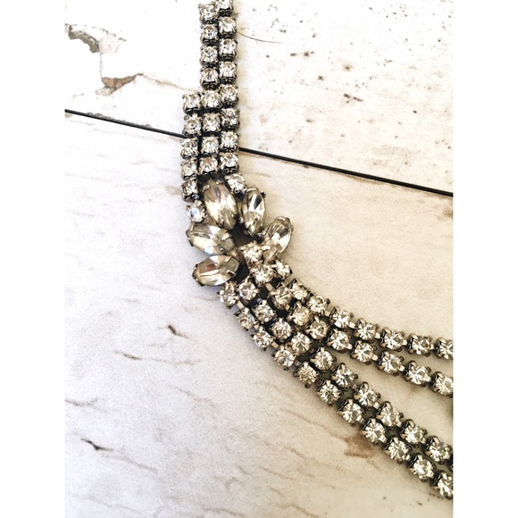 Vintage 30s crystal drip necklace - Picture 3 of 3