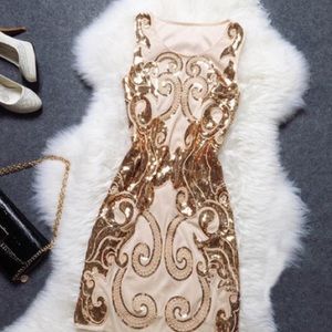 * REDUCED *Embroidered sequins party dress