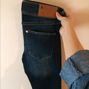 Dark Wash Skinny Jeans, Low waist