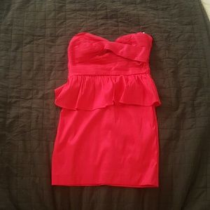Pink Peplum Forever 21 Dress