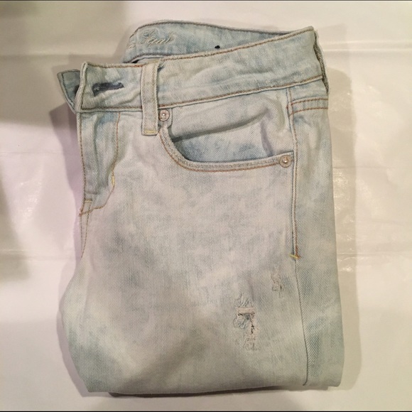 American Eagle Jeans Pale Acid Wash (Skinny)