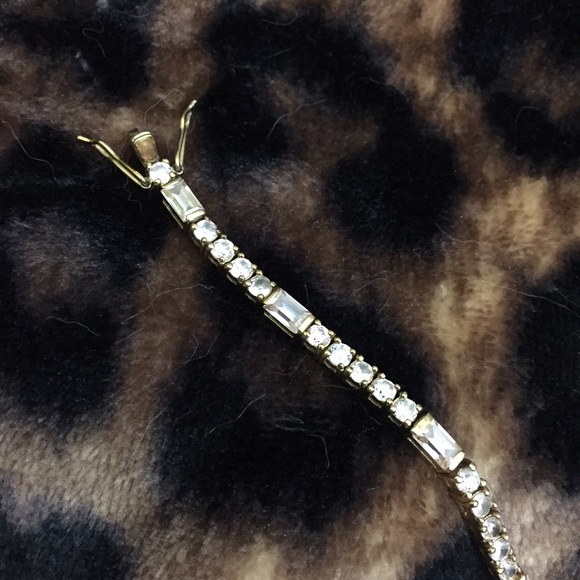 ~ SOLD ~ Gold Vermeil Sterling (925) CZ bracelet 8 - Picture 2 of 4