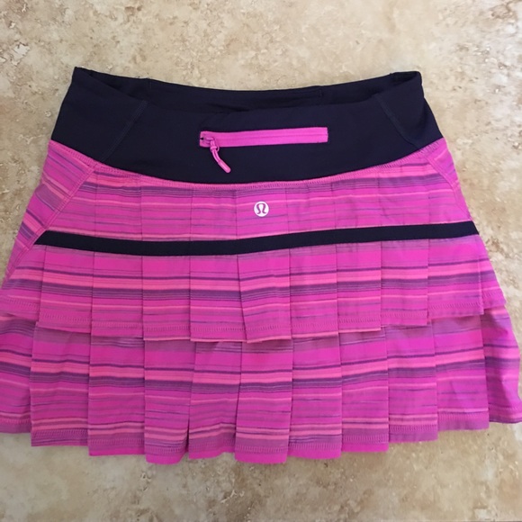 Lululemon Pow Pink Pace Setter Skirt