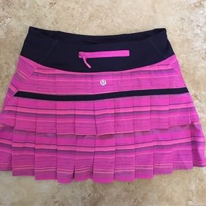 Lululemon Pow Pink Pace Setter Skirt