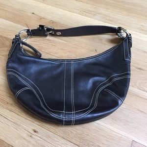 Coach Leather Shoulder Handbag