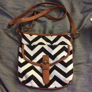 Chevron messenger bag