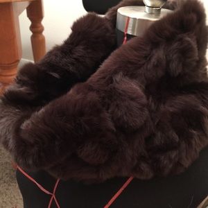 Super fashionable rabbit fur !