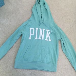 Victoria's Secret Pink teal hoodie