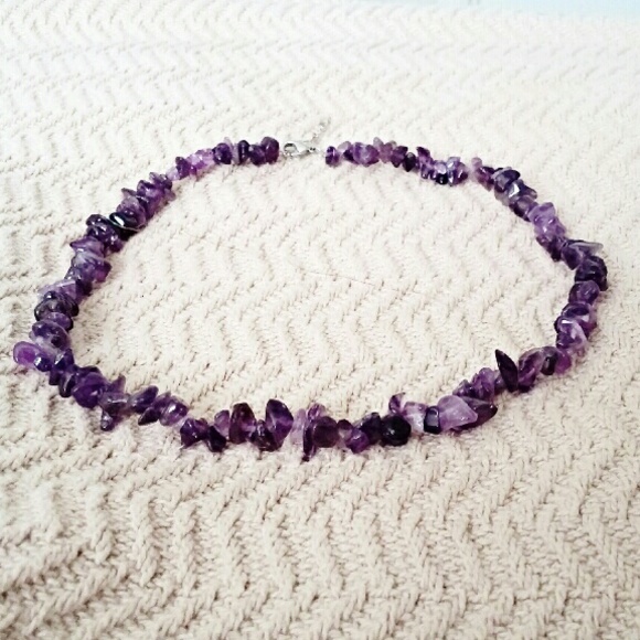 🔮💎Amethyst Quartz Polished Raw Rock Necklace🔮💎