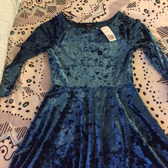 Green velvet Christmas dress