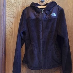 Brown fleece hooded jacket (Women's Oso Hoodie)