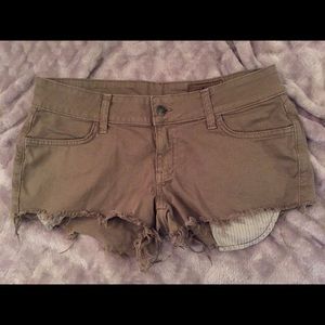 Green Siwy cutoff Shorts